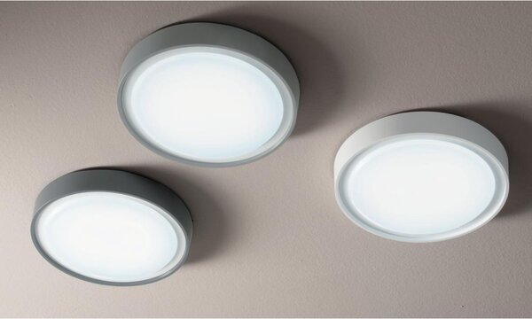 AIDI PLAFONIERA DA ESTERNO D25 IP65 ANTI SALSEDINE LED 15W GRIGIO,BIANCO O ANTRACITE ROTONDA MODERNA
