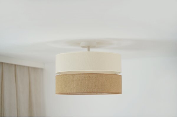Brilagi - Lampadario a plafone ROYAL YUTE 1xE27/15W/230V diametro 40 cm beige/color crema