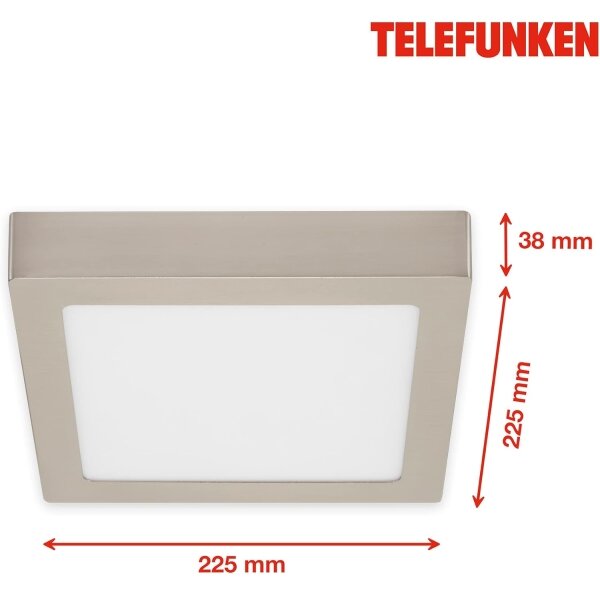 Telefunken 309602TF - LED RGBW Plafoniera LED/18W/230V 2700-6500K WiFi