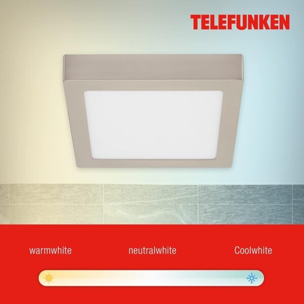 Telefunken 309602TF - LED RGBW Plafoniera LED/18W/230V 2700-6500K WiFi