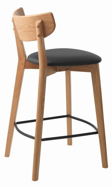 Sedia da bar in legno di quercia Pero - Unique Furniture