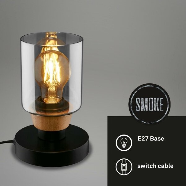 Briloner 7486015 - Lampada da tavolo 1xE27/10W/230V nero