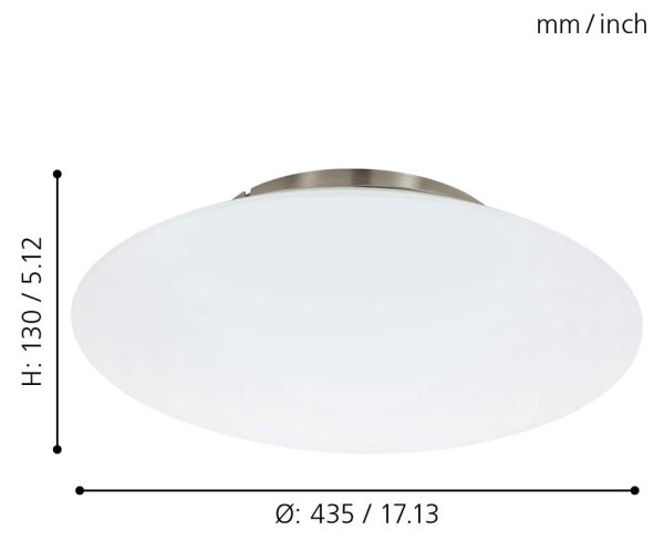 Eglo 97811 - Plafoniera da soffitto dimmerabile LED RGB FRATTINA-C LED/27W/230V