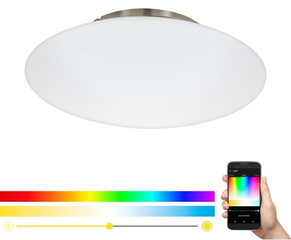 Eglo 97811 - Plafoniera da soffitto dimmerabile LED RGB FRATTINA-C LED/27W/230V