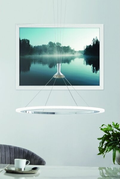 Eglo 98427 - Lampadario dimmerabile LED RGB a sospensione con cavo HORNITOS-C LED/37W/230V + telecomando