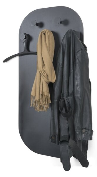 Attaccapanni da parete nero in metallo 55 cm Espen – Spinder Design
