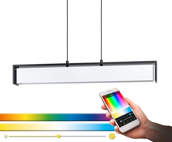 Eglo 900075 - LED RGBW Lampadario dimmerabile su corda VALDELAGRANO-Z LED/33,6W/230V