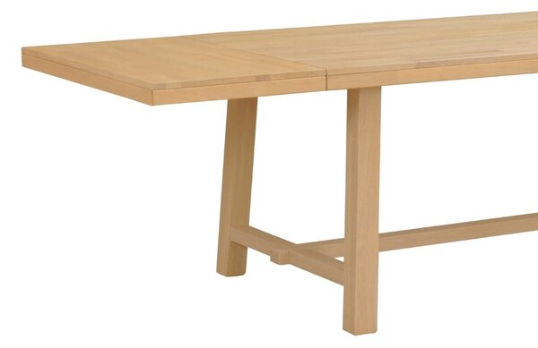 Tavolo da pranzo in legno di quercia effetto lucido 220 x 95 cm Brooklyn - Rowico