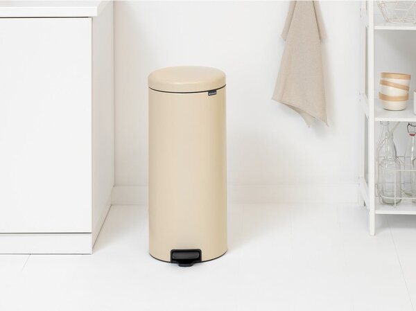 Bidone beige in acciaio 30 l NewIcon - Brabantia