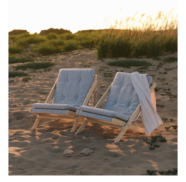 Sedia pieghevole Raw/Beach Blue Boogie - Karup Design