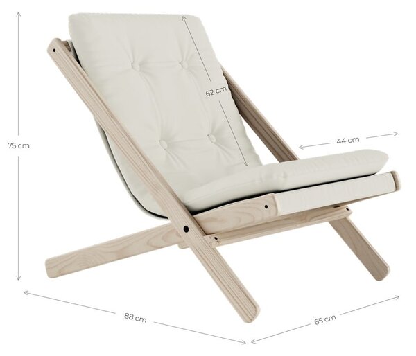 Sedia pieghevole Raw/Wheat Beige Boogie - Karup Design