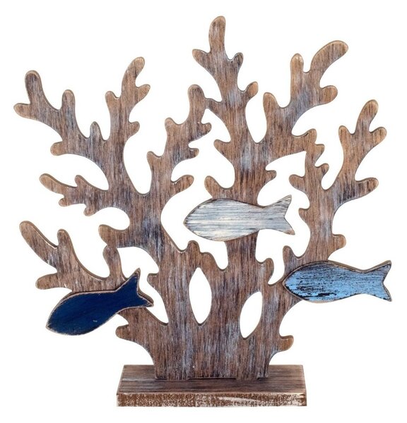 Statuette e figurine Signes Grimalt Ornamento Di Corallo Con Pesce