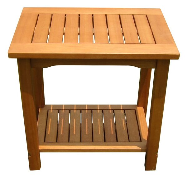 Tavolino da giardino in eucalipto massiccio 35x50 cm Santa Cruz – Garden Pleasure