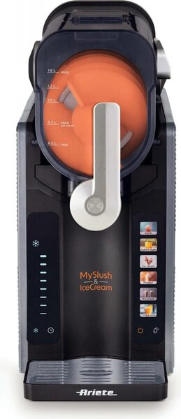 Ariete OUTLET - Macchina per Gelato Gelatiera Capacit Serbatoio 2,6 Litri Potenza 200 Watt Macchina per granite, gelati e frozen drink colore Nero
