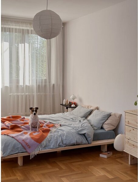 Letto matrimoniale in legno di pino con griglia 160x200 cm Japan - Karup Design
