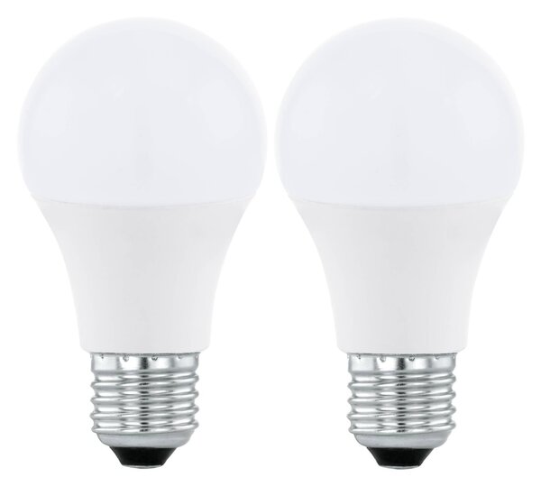 SET 2xLED RGBW Lampadina dimmerabile A60 E27/9W/230V 2700-6500K + +TC - Eglo 11587