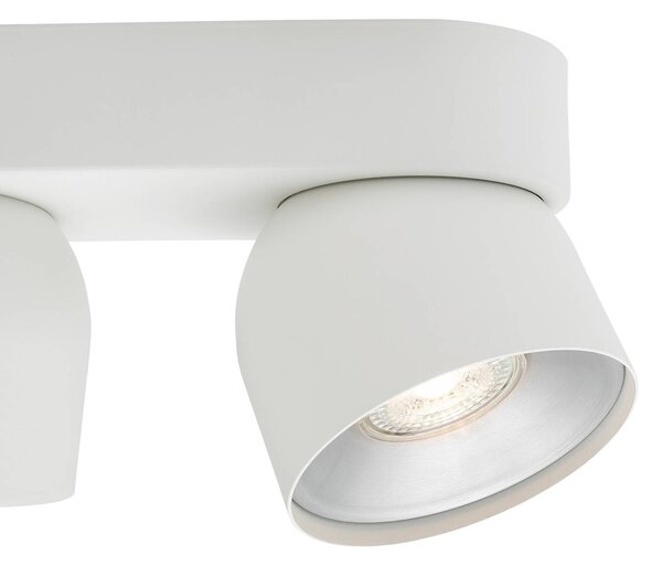 Nordlux Plafoniera soffitto Pitcher, dimmerabile, Bianco / Opale, Soggiorno / Sala da pranzo, Metallo, Moderno, Plafoniera