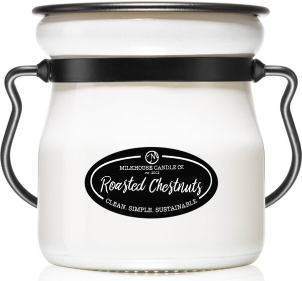 Milkhouse Candle Co. Creamery Roasted Chestnuts candela profumata Cream Jar 142 g
