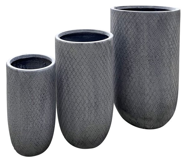 SILVIA - set di 3 vasi