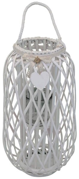 GENEVIEVE - lanterna in vimini tondo 18 x 66 cm