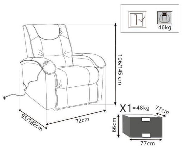 CHILL - poltrona massaggiante alzapersona