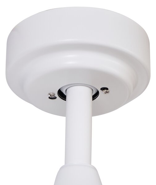 Ventilatore da soffitto smart bianco con stampa legno 132 cm con LED dimmerabile con telecomando - Joly
