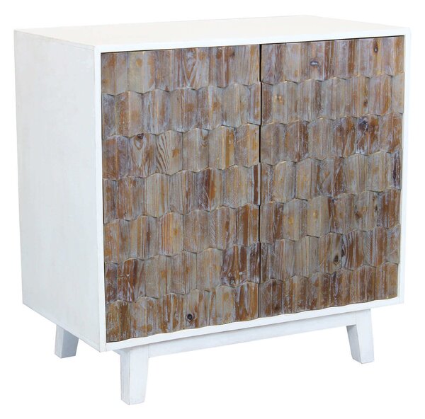 MATRIX - madia a due ante con decoro in legno