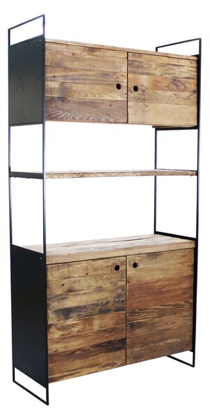 PINUS BLACK - credenza in pino riciclato