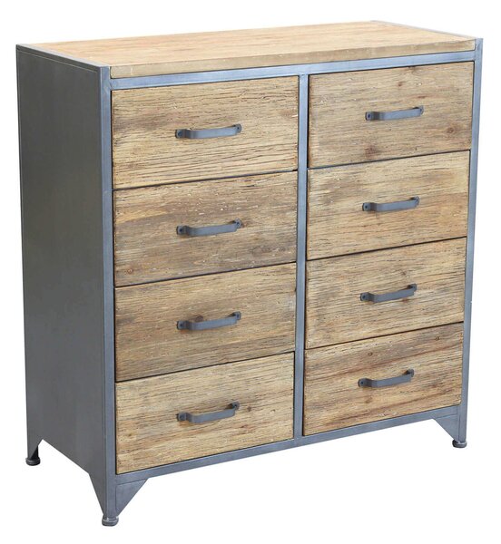 DAMI - cassettiera in legno e acciaio