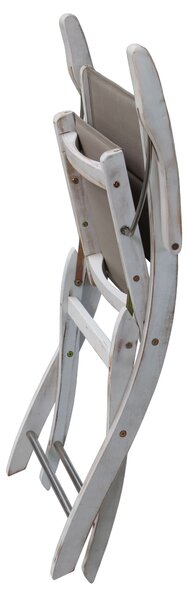 ABELLA - sedia da giardino pieghevole in legno massiccio di acacia