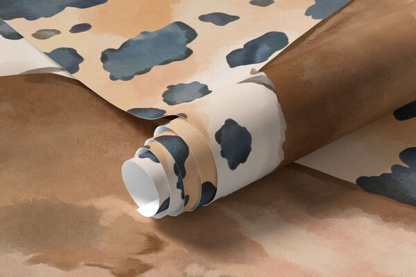 Carta da parati Leopardo sull’acqua blu, Carta da parati Buffer, w05954 : Uwalls.it