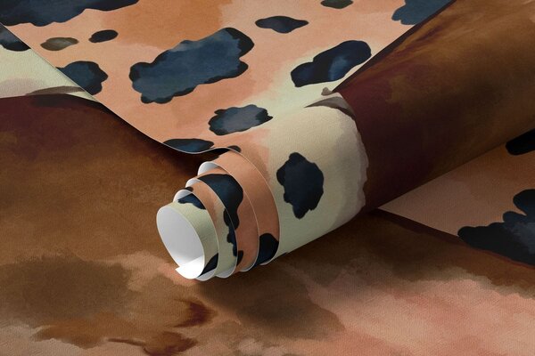 Carta da parati Un leopardo tra le foglie tropicali sopra l'acqua con dei pesci, Carta da parati Buffer, w05954v1 : Uwalls.it