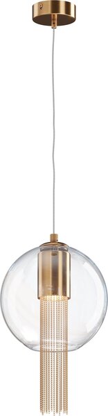 Lampada a sospensione Maytoni Flusso, vetro e metallo, 1 luce, GU10, IP20, dimmerabile