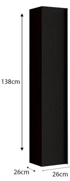 STEEL - colonna sospesa da un anta