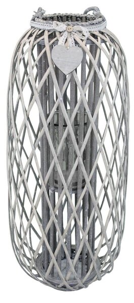 GENEVIEVE - lanterna in vimini tondo 20 x 95 cm