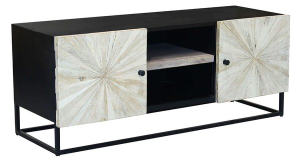 SPIRAL - porta tv legno e ferro