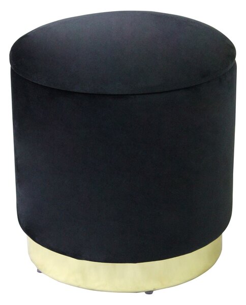 LARA - pouf rotondo in velluto
