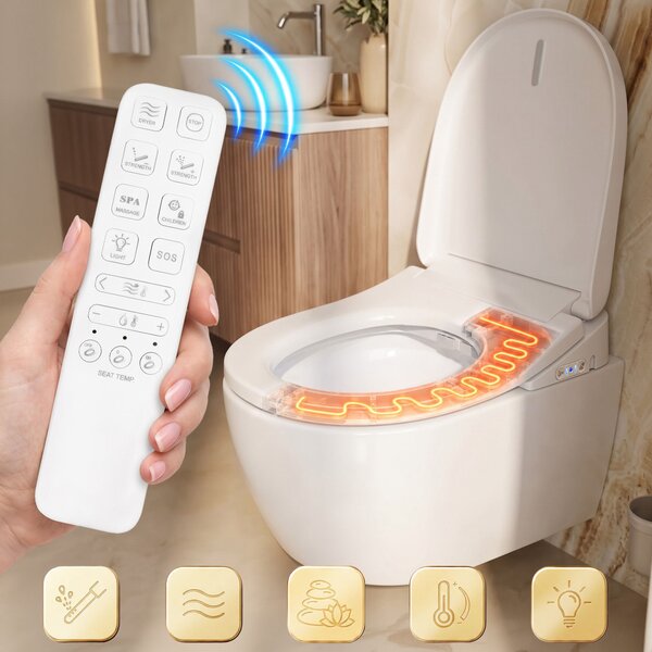 Vaso WC sospeso REA Carlo Smart Comfort Tornado