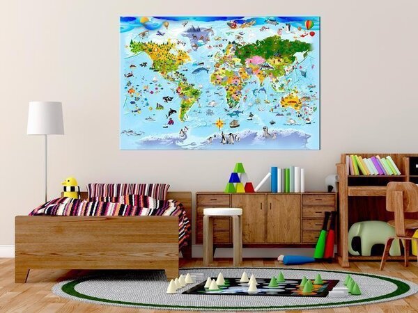 Quadri di sughero Children's Map: Colourful Travels [Cork Map]