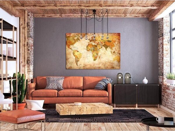 Quadri di sughero World Map: Time Travel [Cork Map]