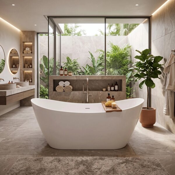 Vasca bagno da terra Rea Ferrano 180