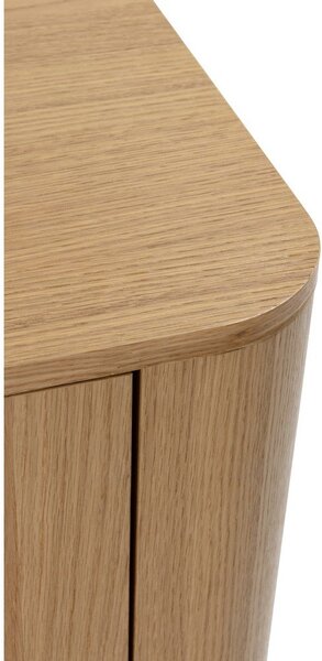 Cassettiera di colore naturale con effetto rovere 180x75x40 cm Padoc – MOME