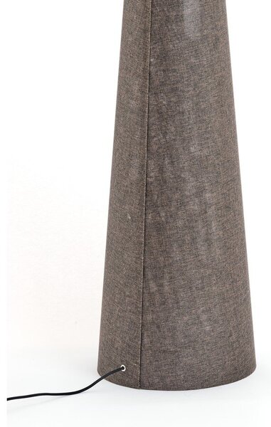 Lampada da terra marrone con paralume in tessuto (altezza totale 180 cm) Micky – Light & Living