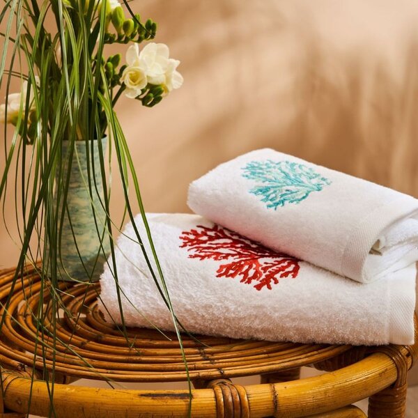 Set Asciugamano bagno Viso e Ospite Aka Biancoperla