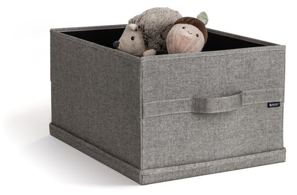 Scatola con coperchio grigia in tessuto 36x46x25 cm Soft Storage Large – Bigso