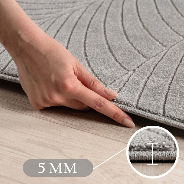 Passatoia da interno ed esterno argentata 80x250 cm Nova 1203 – Ayyildiz Carpets
