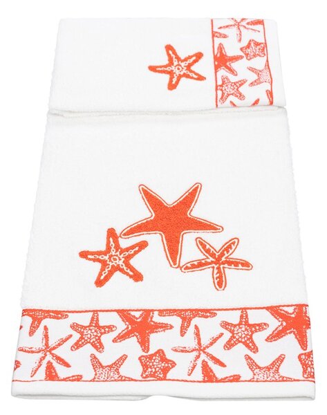 Set asciugamano bagno Vingi Ricami Stelle marine
