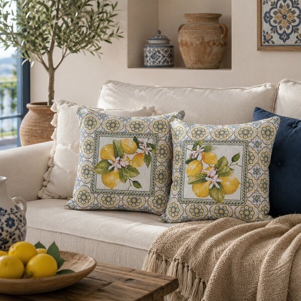 Cuscino arredo in gobelin Botticelli Home Costiera