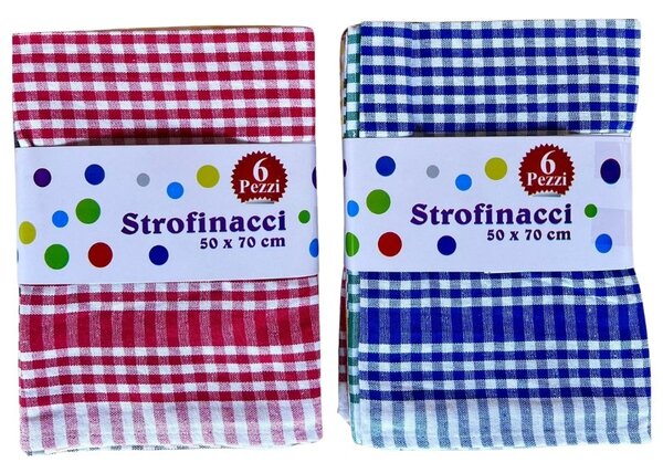 Strofinacci cucina 6 pezzi in cotone Botticelli Home Illy