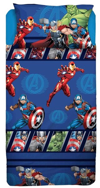 Lenzuola lettino singolo Avengers